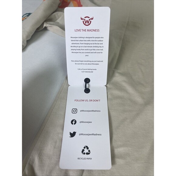 Moosejaw Long Sleeve Logo Tee Women's Casual Outdoor Lifestyle T-Shirt Top NWT - Picture 6 of 10